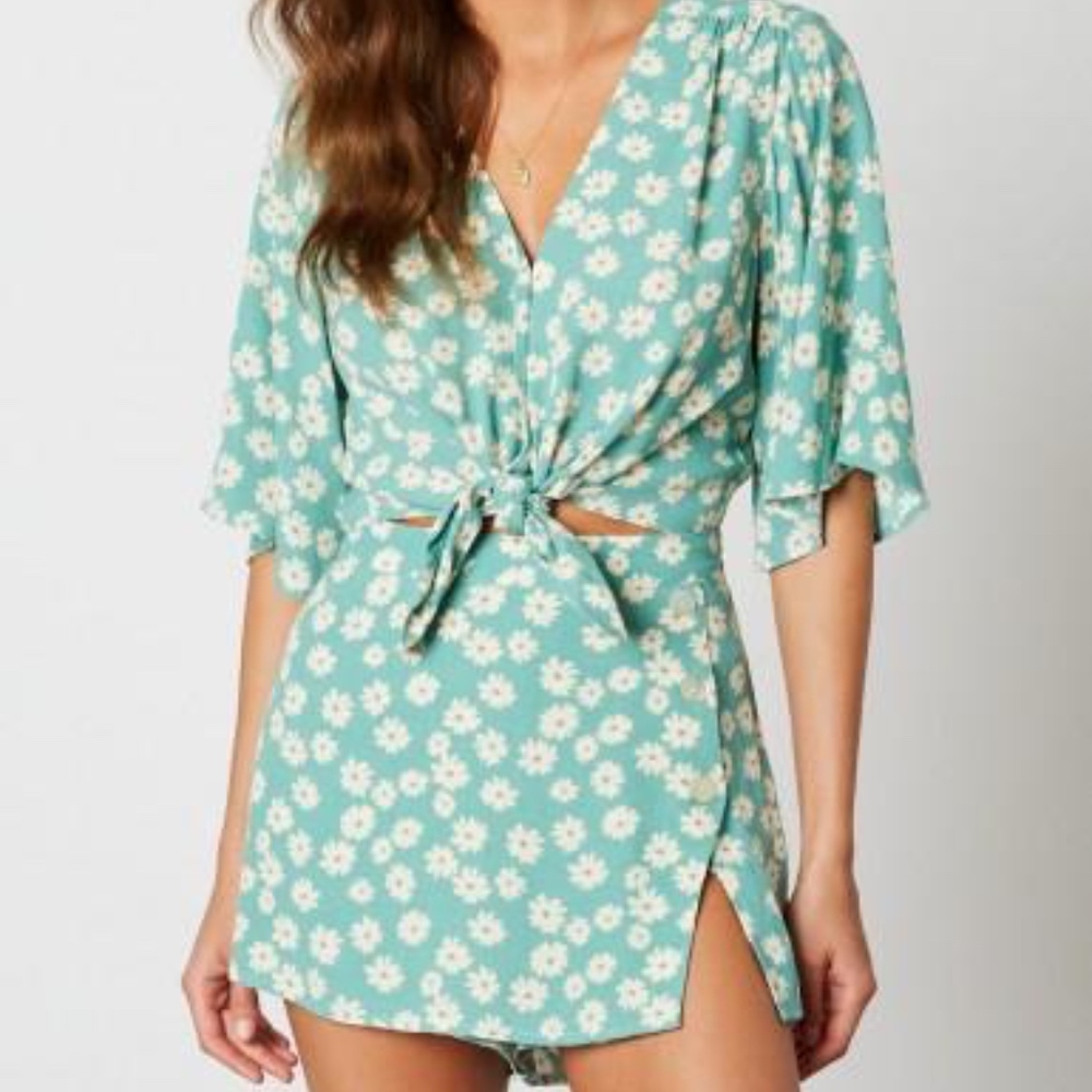 Floral Jade Skort Set